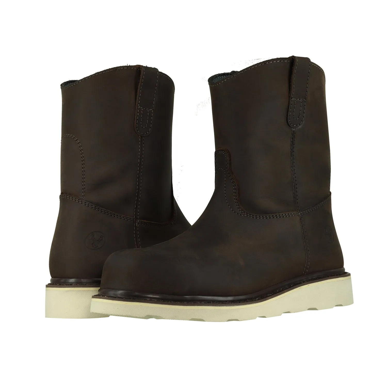 8" Wellington Steel Toe Work Boots for Men and Electrical Hazard Rated