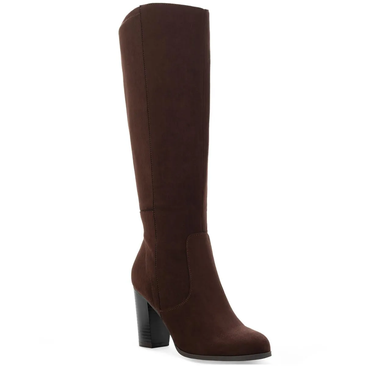 Addyyp  Womens Faux Leather Wide Calf Knee-High Boots