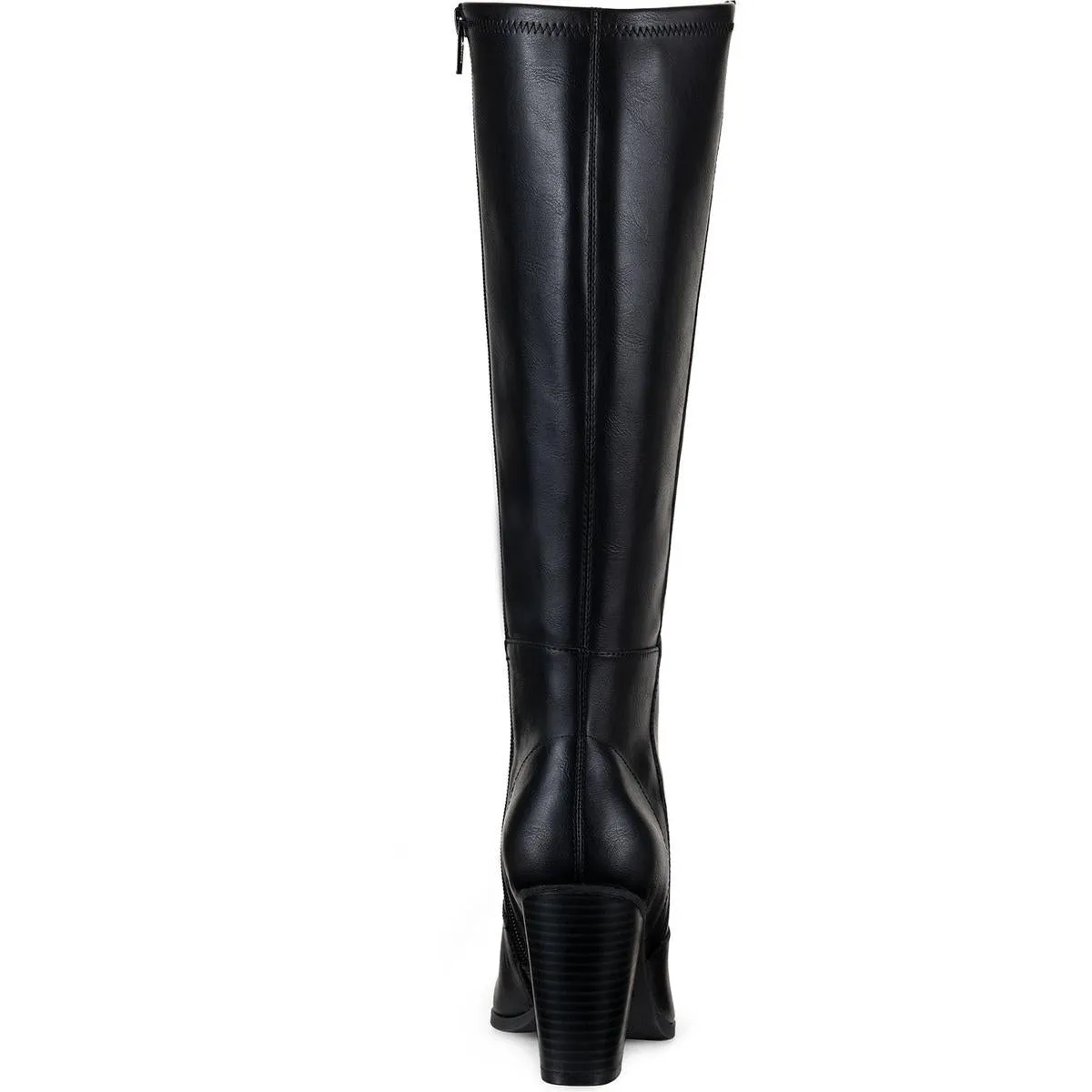 Addyyp  Womens Faux Leather Wide Calf Knee-High Boots