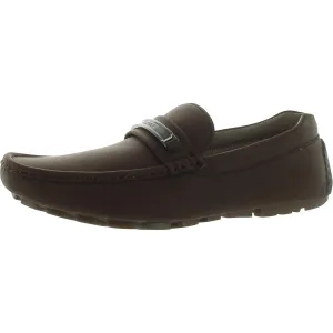Aires Mens Faux Leather Slip On Loafers