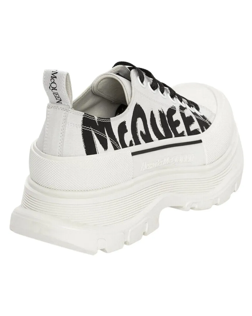 Alexander McQueen Tread Slick Lace Up Leather Sneaker