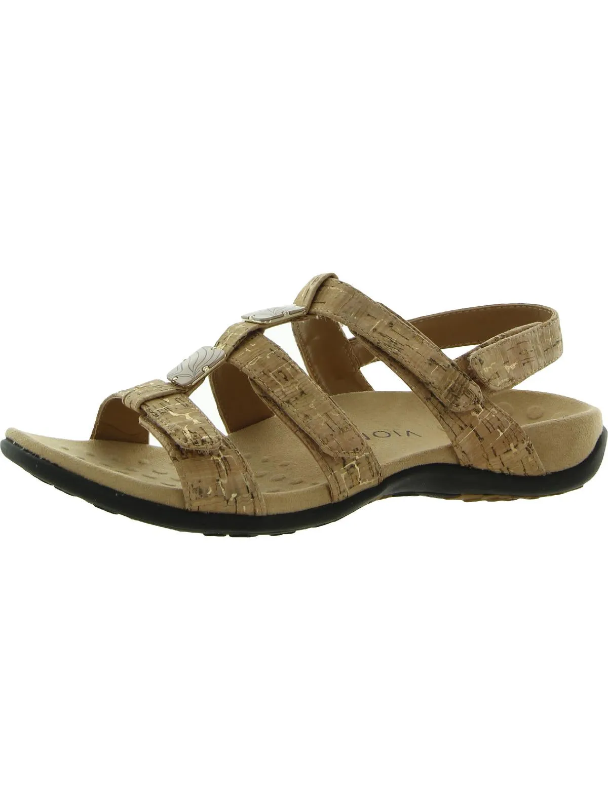 Amber Womens Wedge T-Strap Sandals