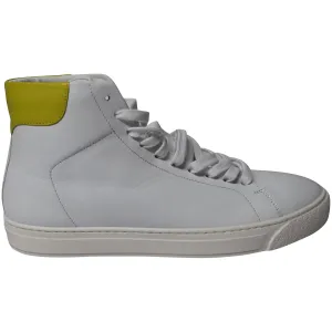 Anya Hindmarch High-Top Sneakers in White Leather