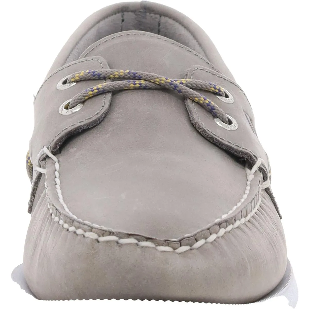 A/O Webbing Sport Mens Leather Flat Boat Shoes