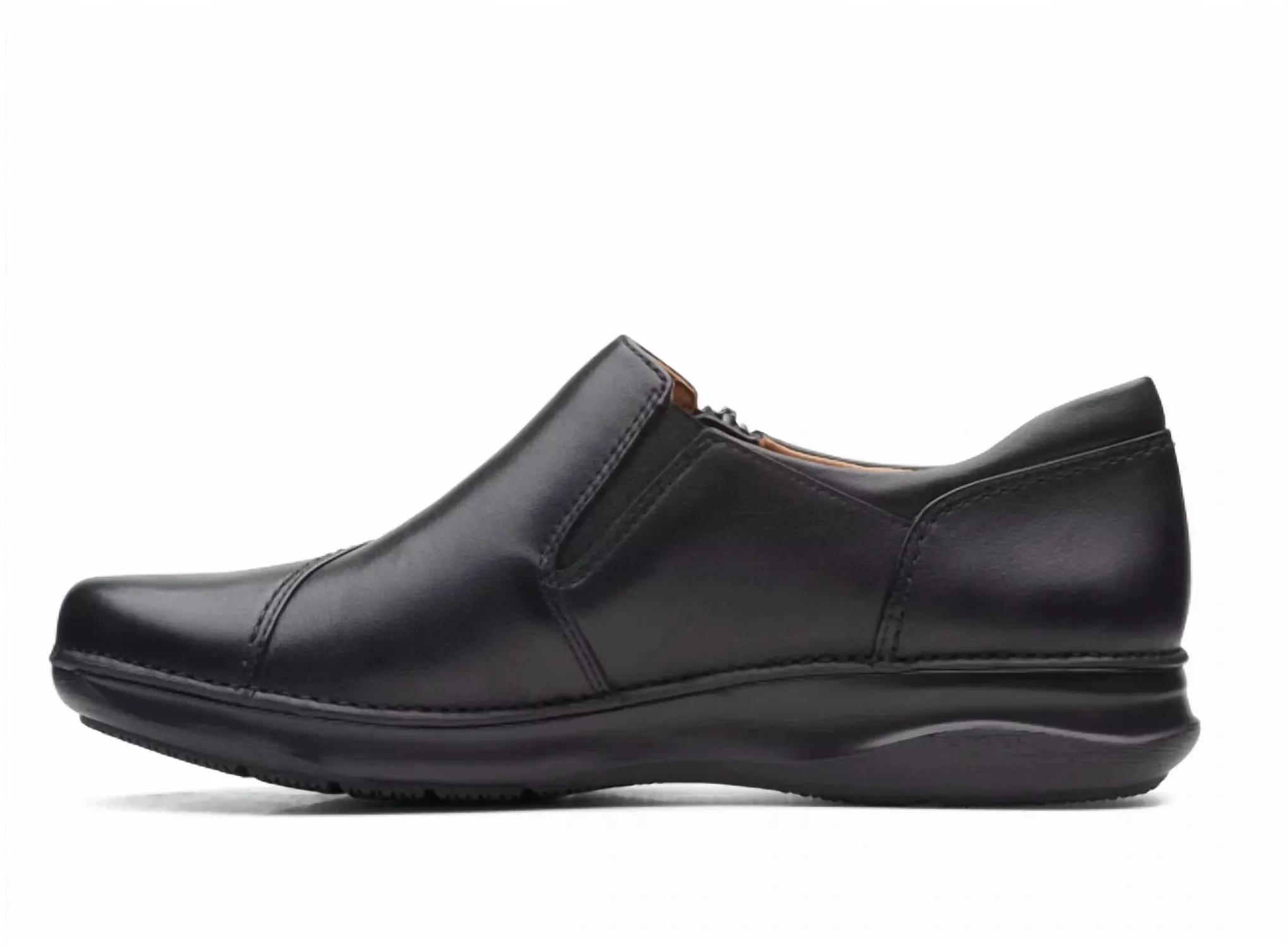 Appley Zip Leather Shoes In Black