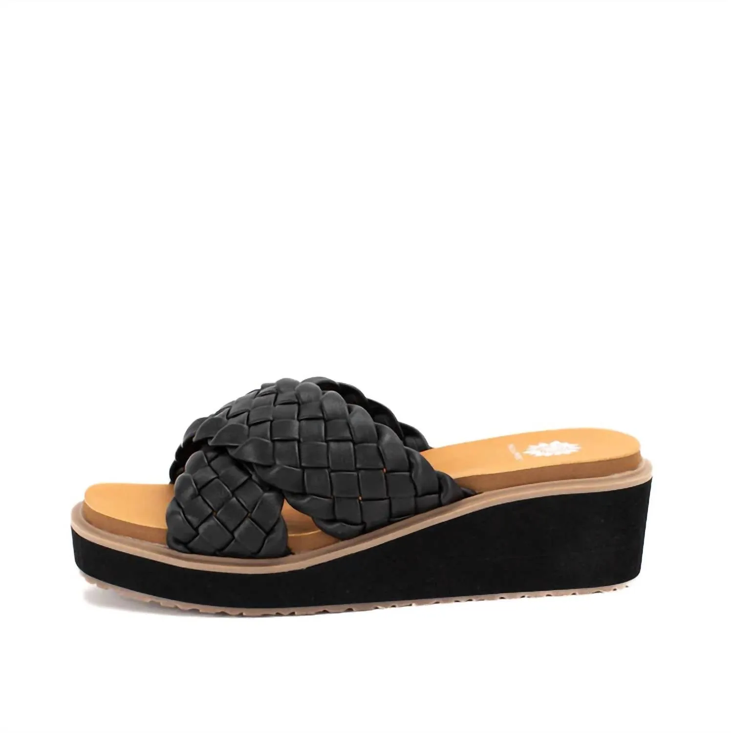 Arny Wedge Slide In Black