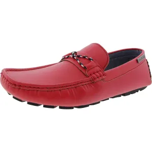 Asco Mens Laceless Faux Leather Boat Shoes