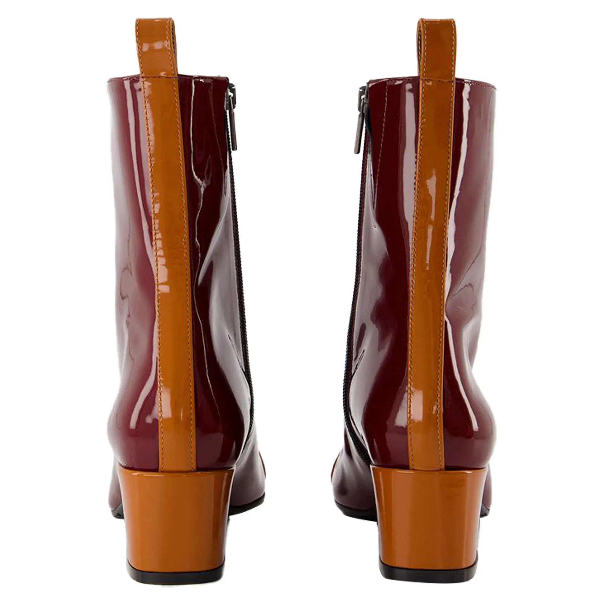 Audrey Boots - Carel - Patent Leather - Camel