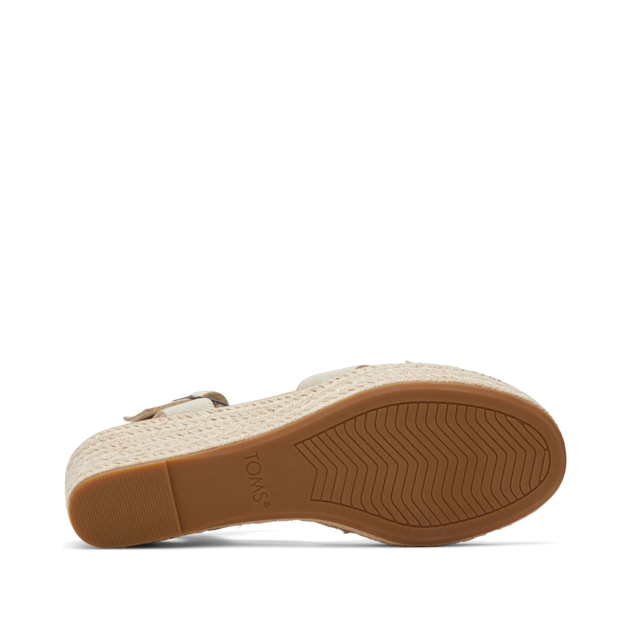 Audrey Cream Suede Wedge Sandal