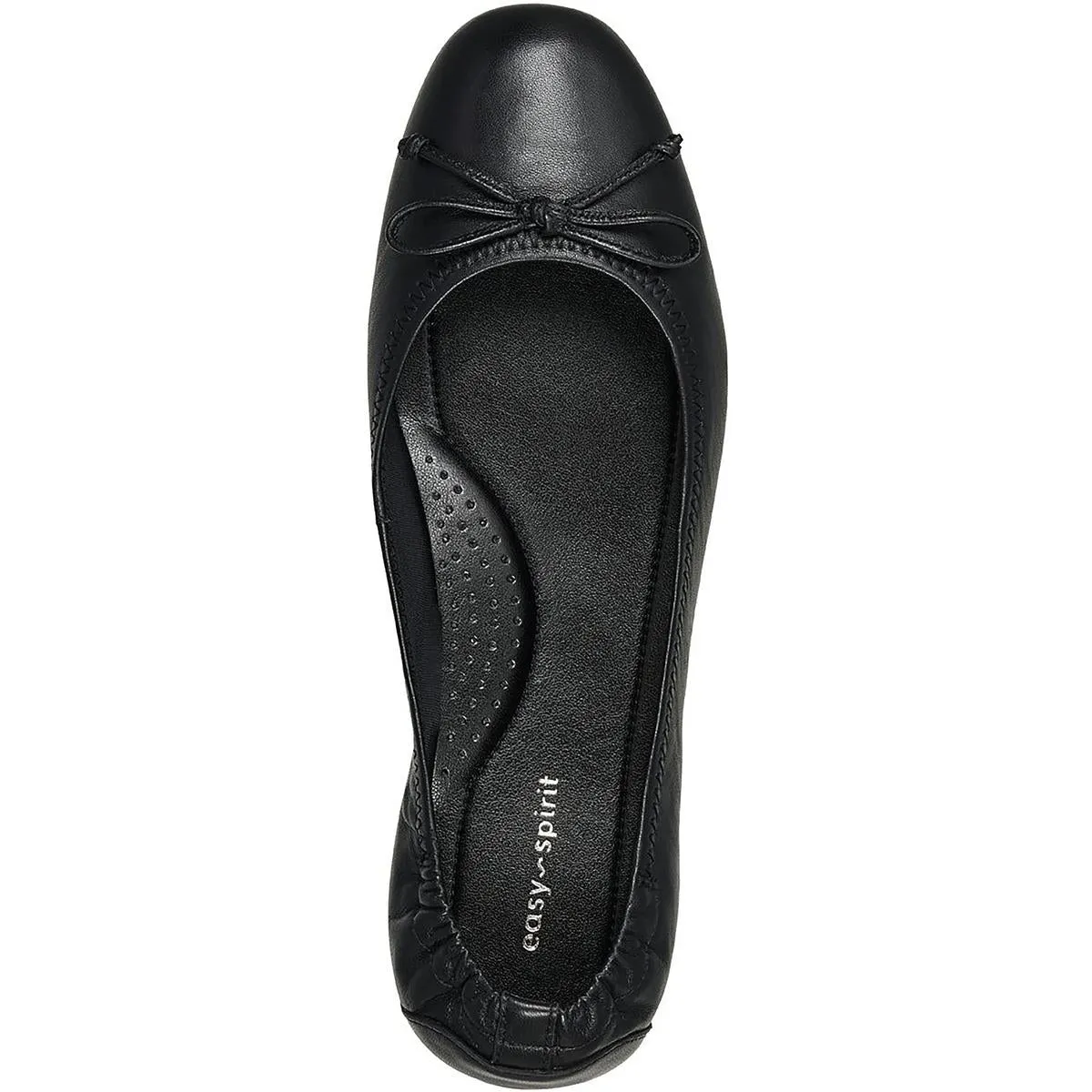 Baily Womens Sequined Bow Ballet Flats