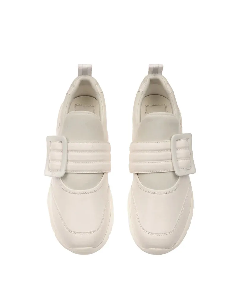 Bally Brinelle 6239652 Women's White Calf Plain Leather Sneakers
