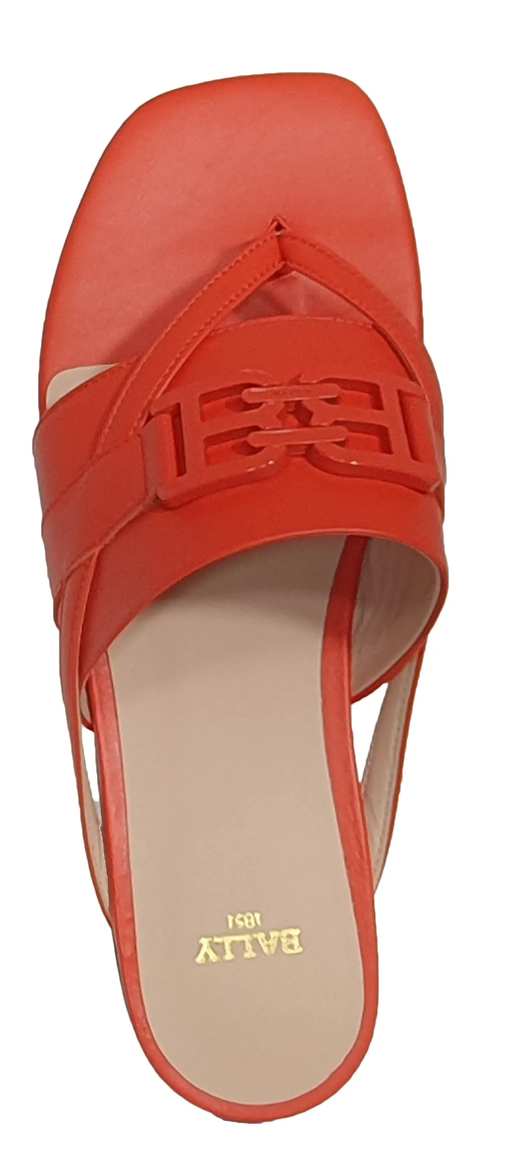 BALLY Elia 6302987 Ladies Orange River Calf Leather Flats