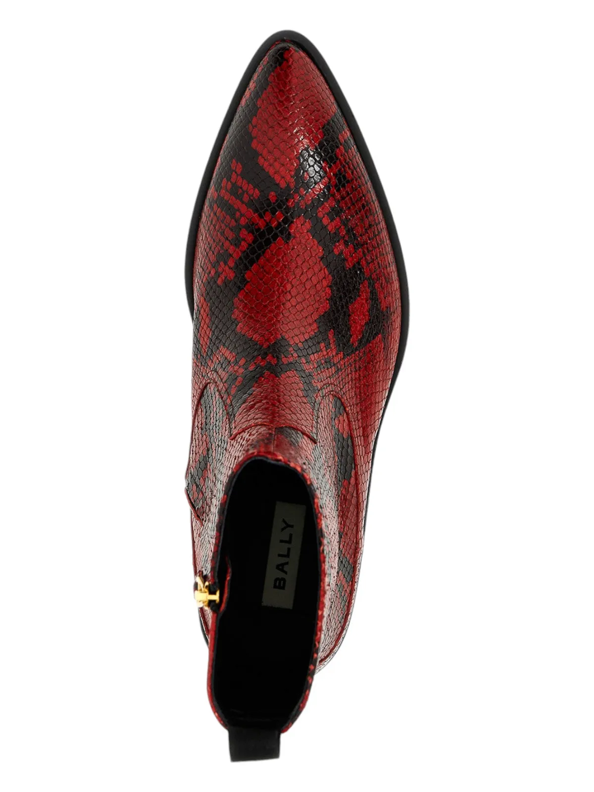 Bally Gaiman 6303991 Men's Ruby Animal Print Leather Boots