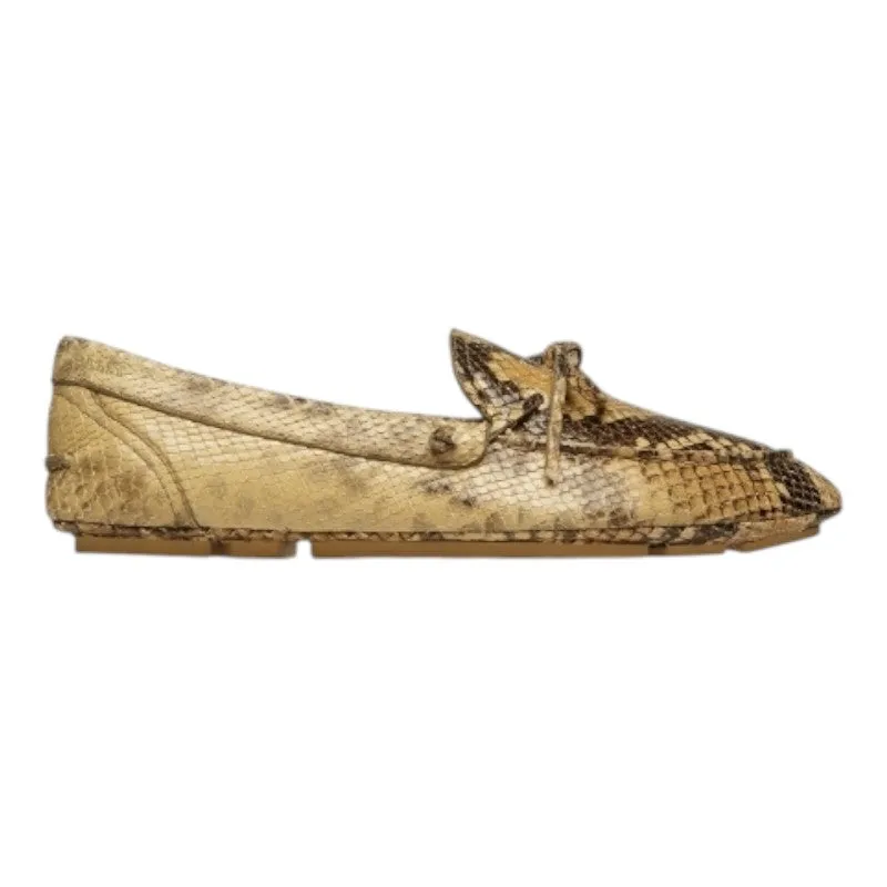 Bally Gaspar 6304341 Men's New Rhu Snake Print Goat Leather Loafers