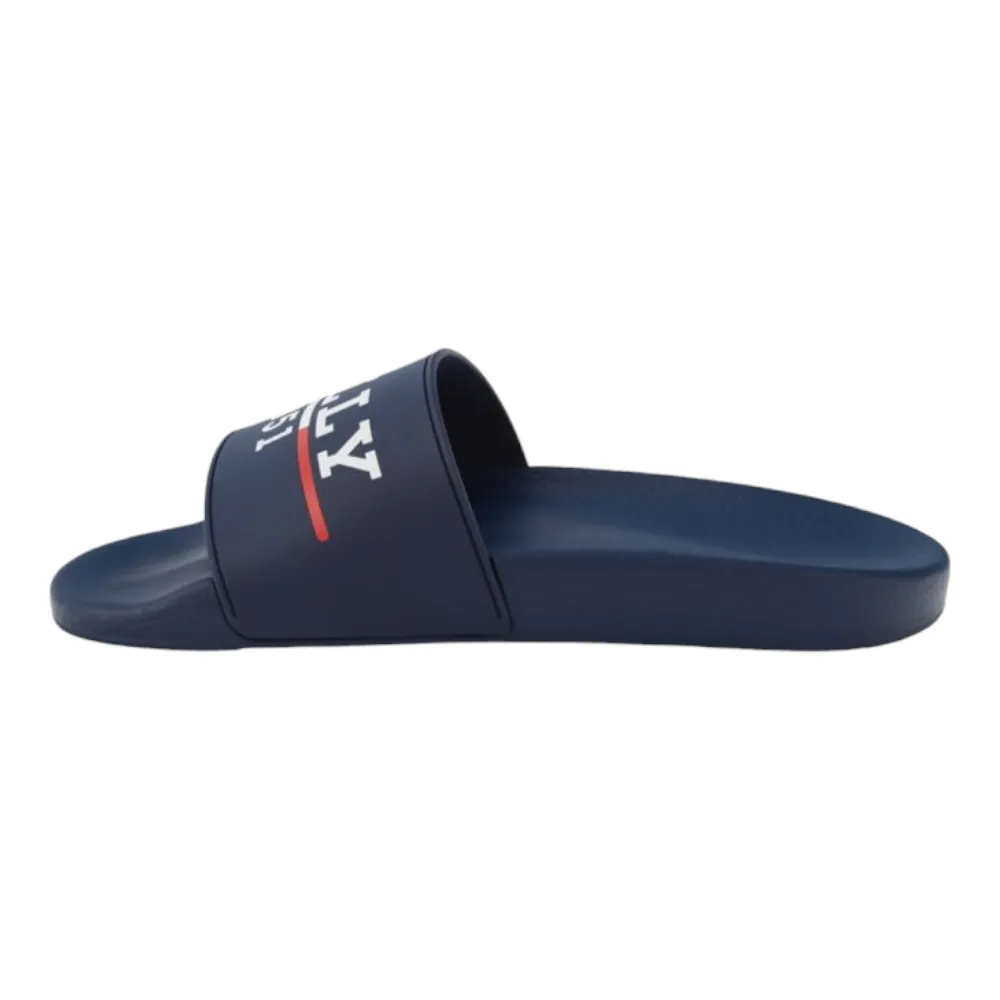 Bally Samuel Men's 6238703 Ink Rubber Pool Slide Sandals
