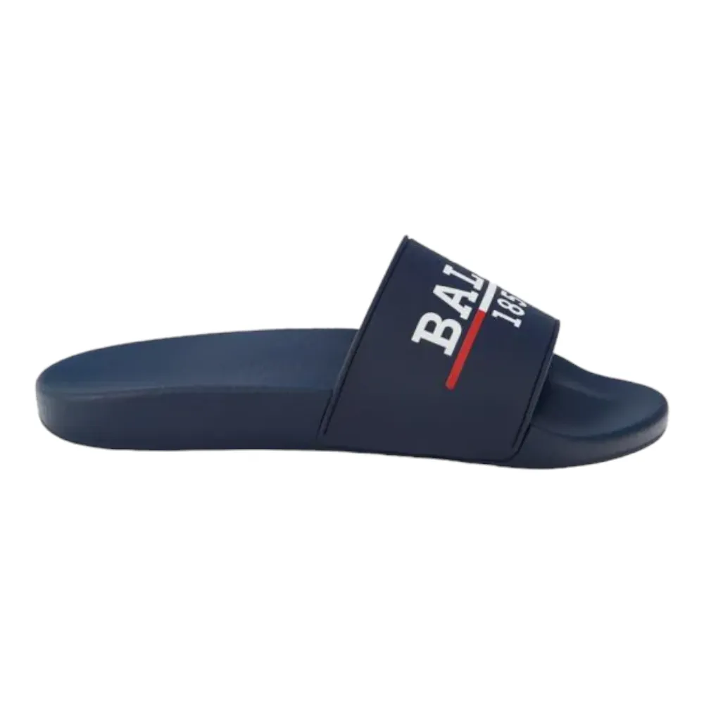 Bally Samuel Men's 6238703 Ink Rubber Pool Slide Sandals