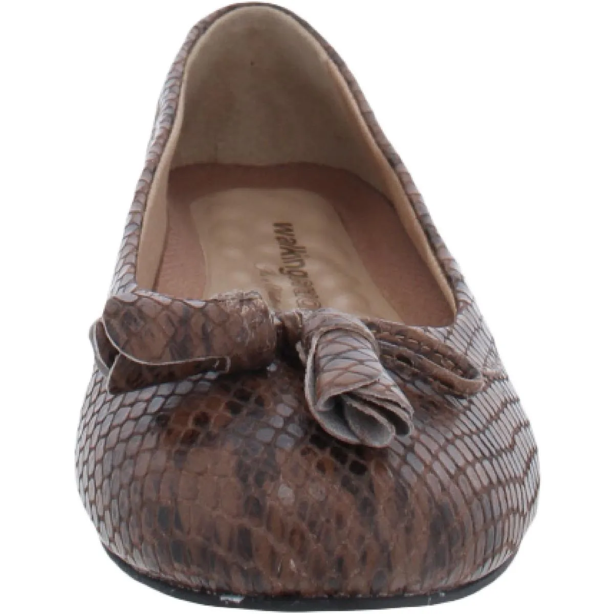 Bethany Womens Leather Slip On Flats