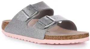 Birkenstock Arizona Bf In Silver | Narrow Fit Shoes Birkenstock