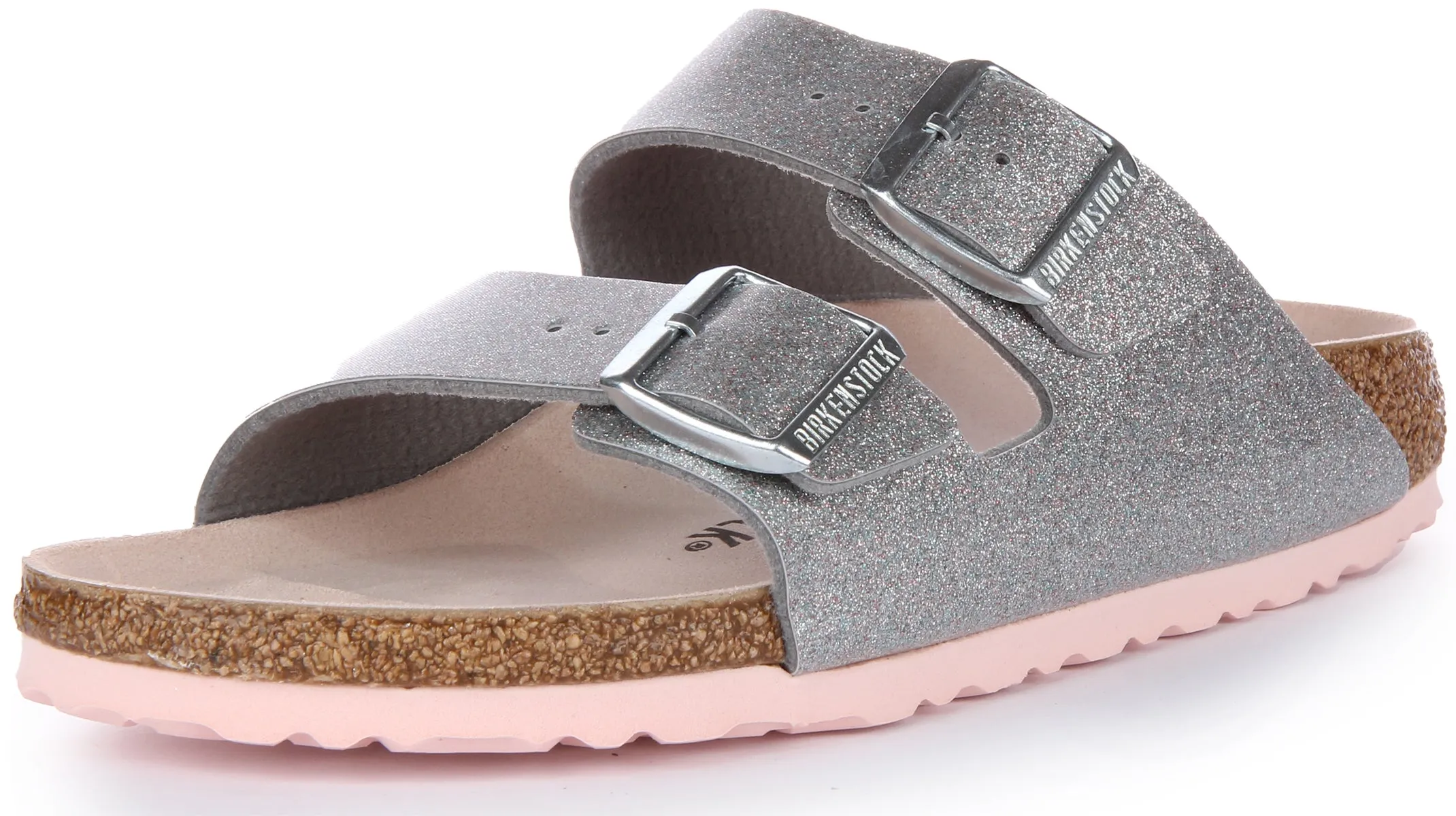 Birkenstock Arizona Bf In Silver | Narrow Fit Shoes Birkenstock