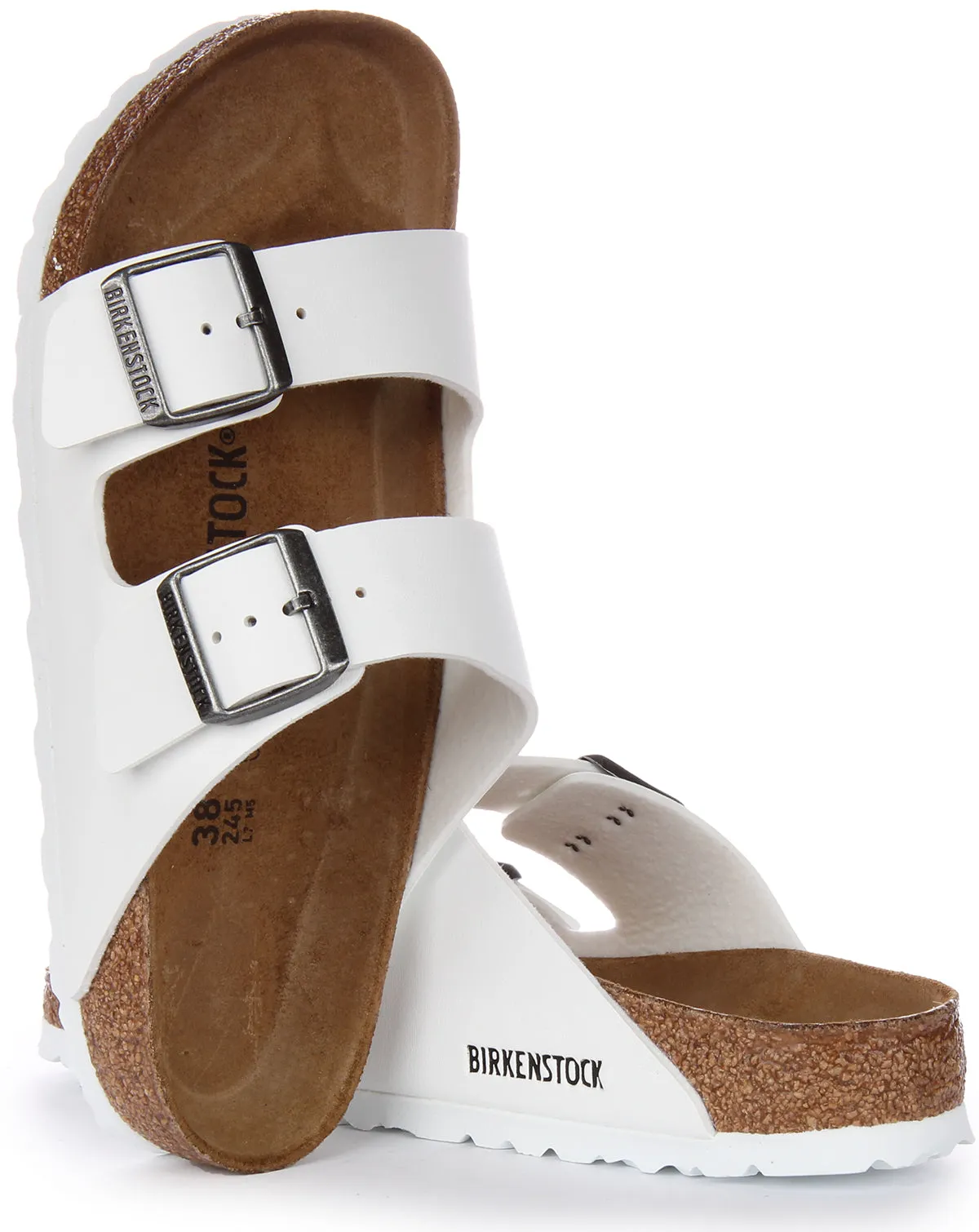 Birkenstock Arizona Bf In White | Regular Fit Shoes Birkenstock