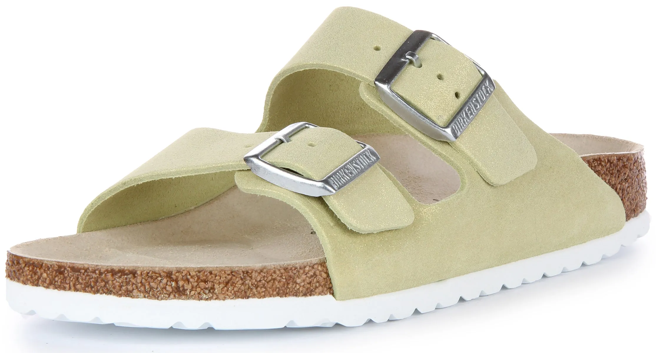 Birkenstock Arizona Bs In Light Green | Narrow Fit Shoes Birkenstock