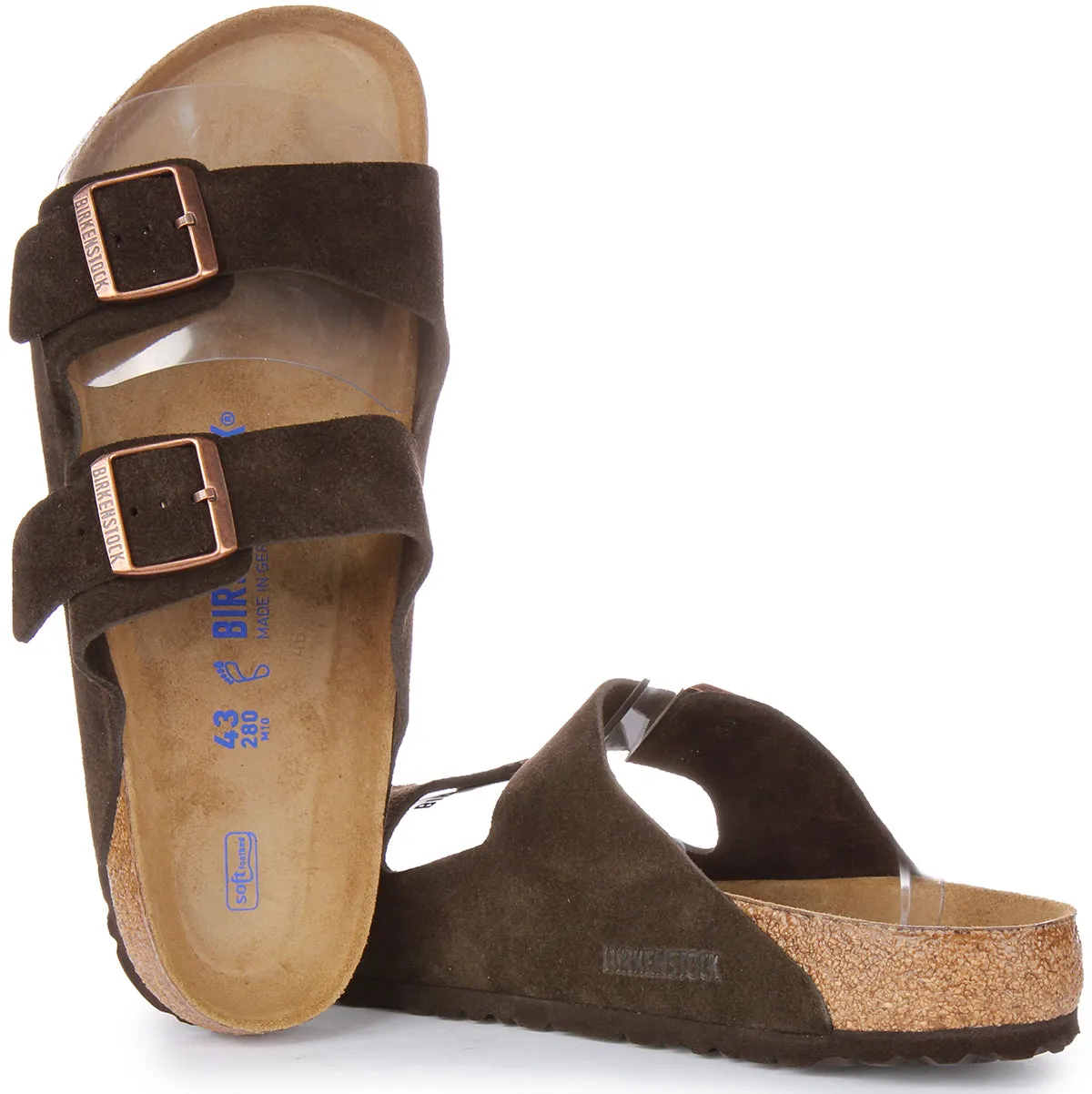 Birkenstock Arizona Bs In Mocha For Men | Regular Fit Shoes Birkenstock