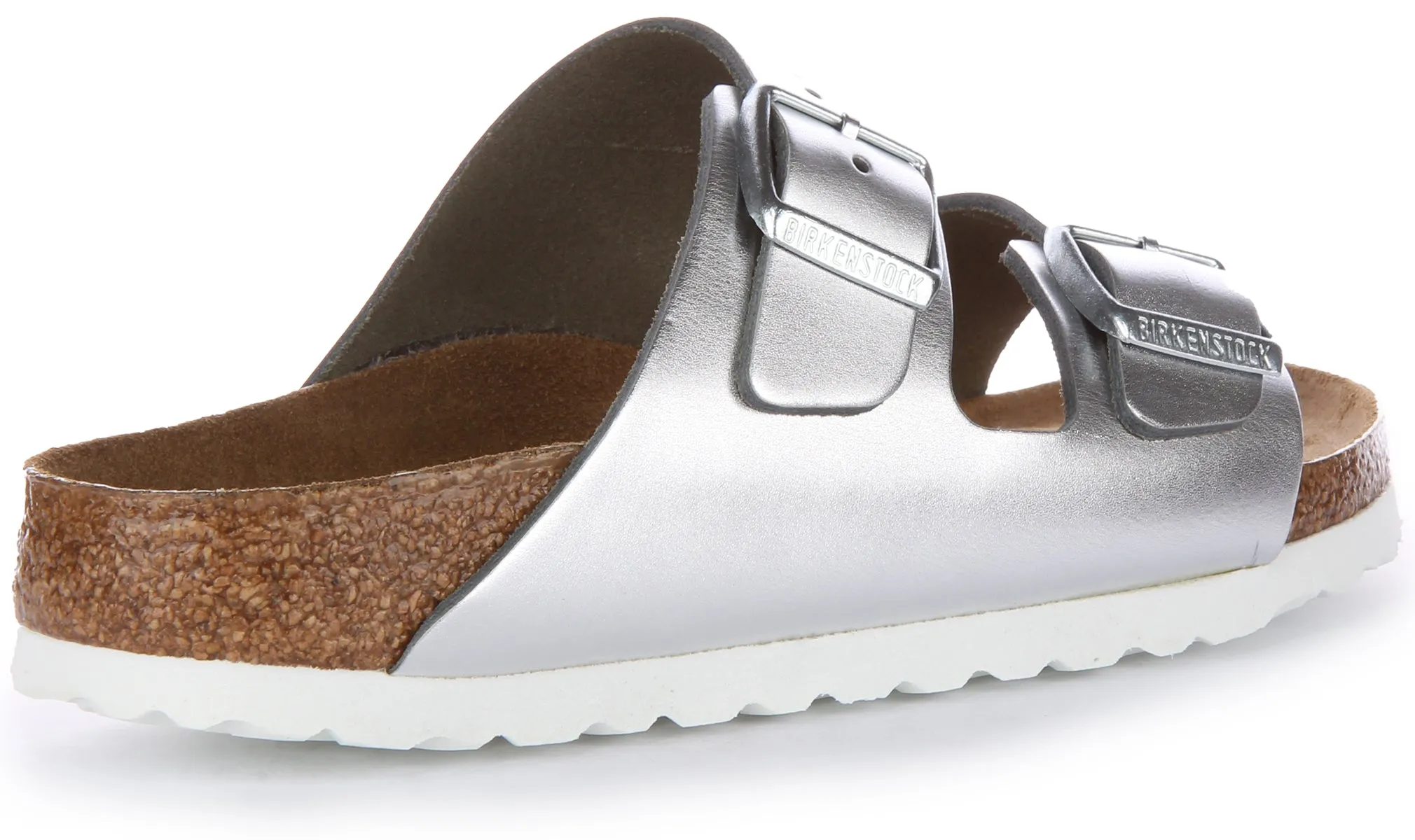 Birkenstock Arizona BS In Silver | Narrow Fit Shoes Birkenstock