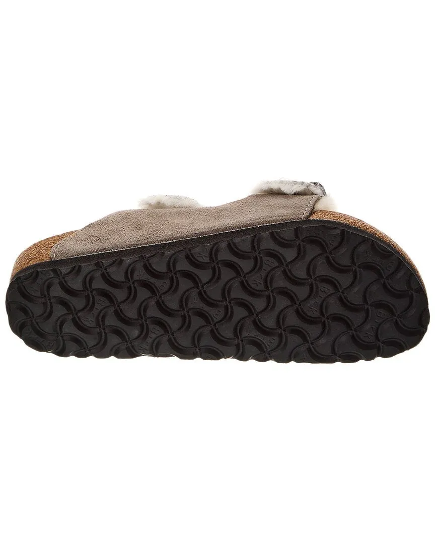 Birkenstock Arizona Narrow Suede & Shearling Sandal