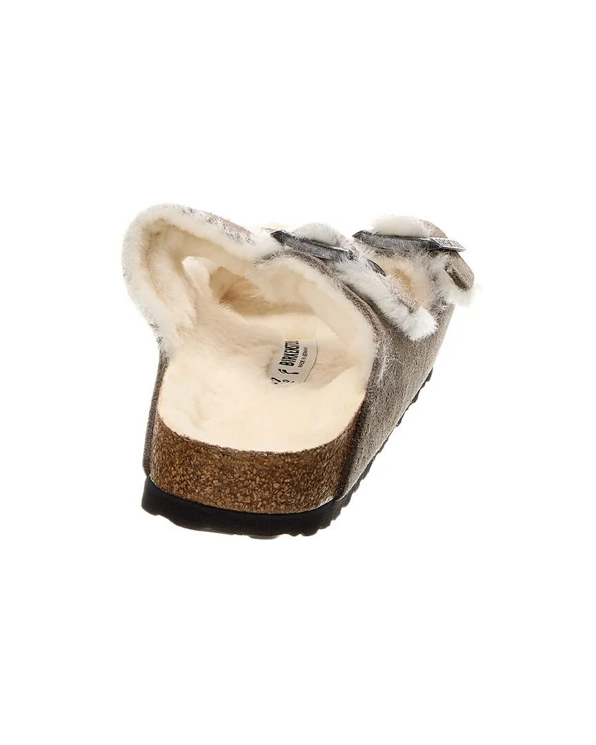 Birkenstock Arizona Narrow Suede & Shearling Sandal