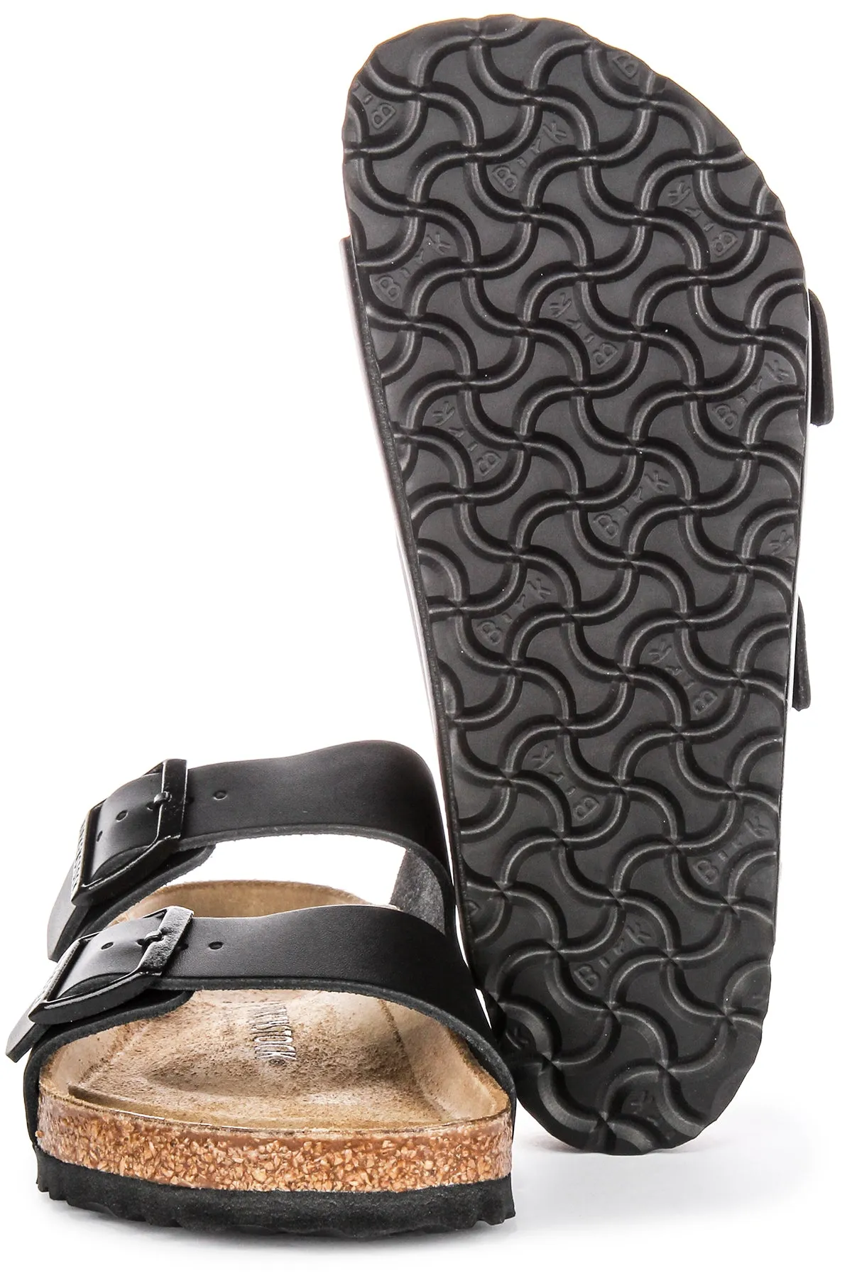 Birkenstock Arizona Natural Leather In Black | Regular Fit Shoes Birkenstock