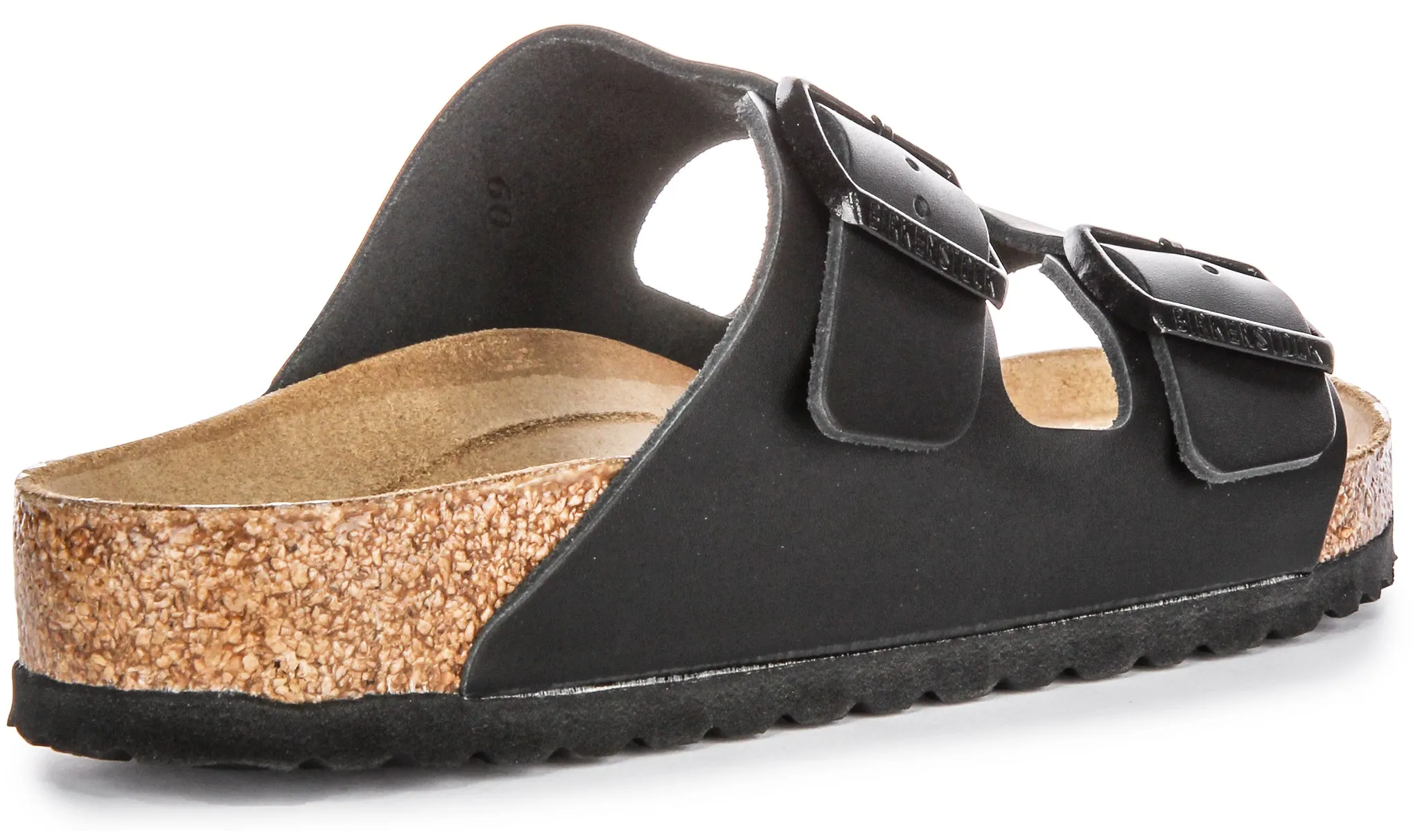 Birkenstock Arizona Natural Leather In Black | Regular Fit Shoes Birkenstock