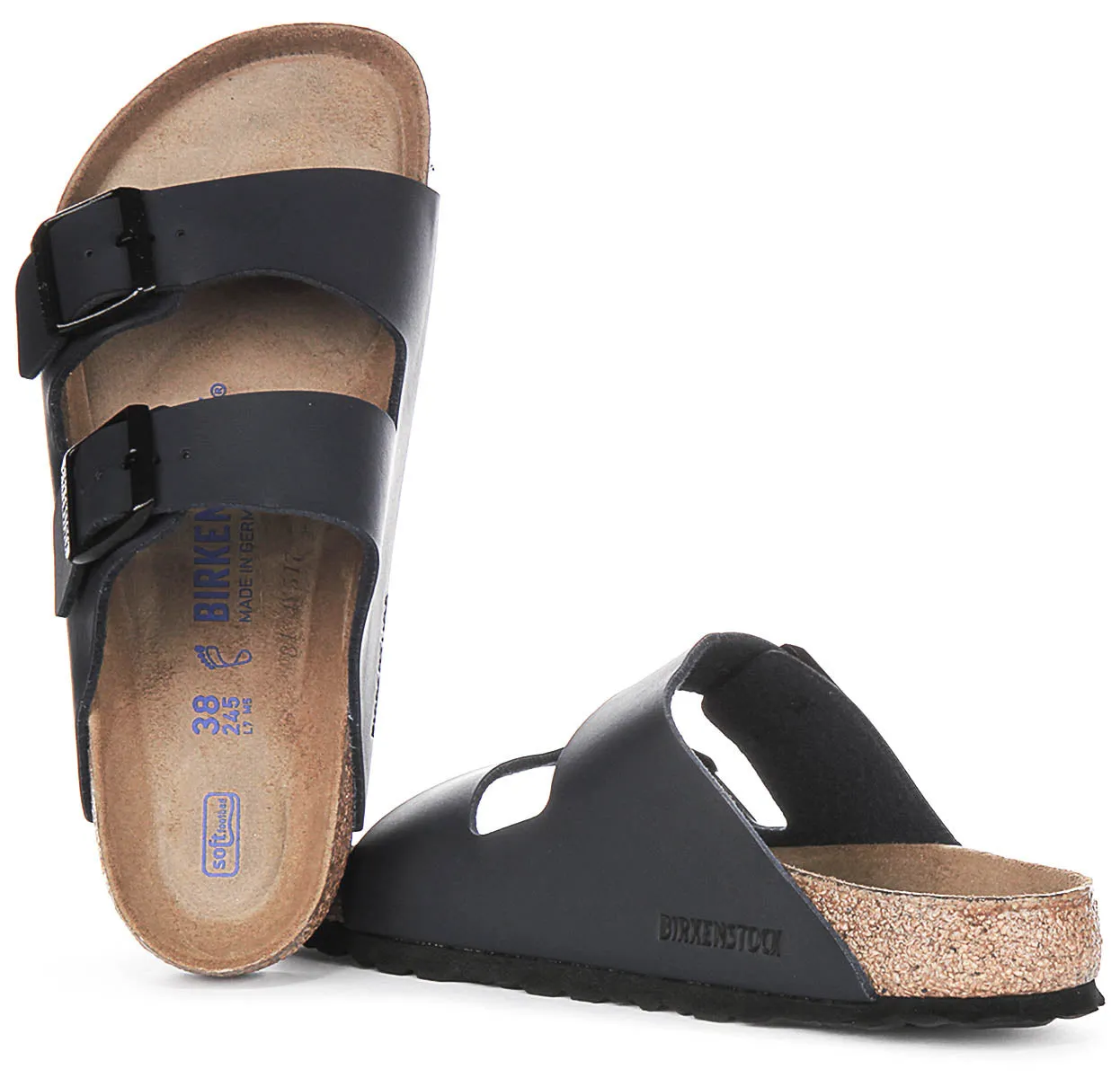 Birkenstock Arizona Soft Footbed In Blue | Regular Fit Shoes Birkenstock