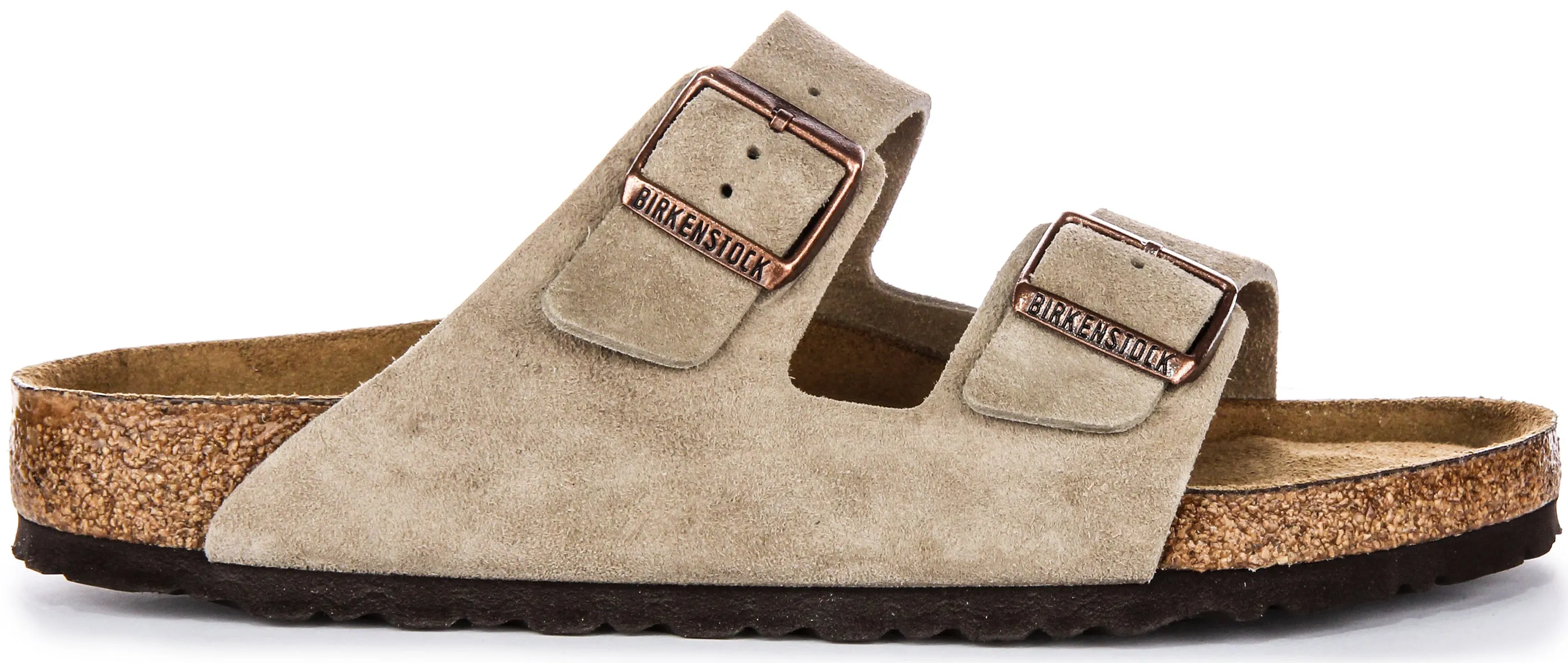 Birkenstock Arizona Soft Footbed In Taupe Shoes Birkenstock