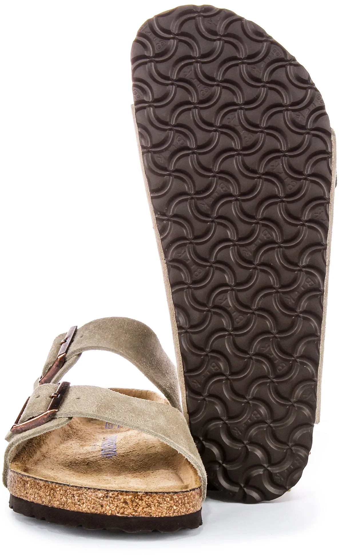 Birkenstock Arizona Soft Footbed In Taupe Shoes Birkenstock