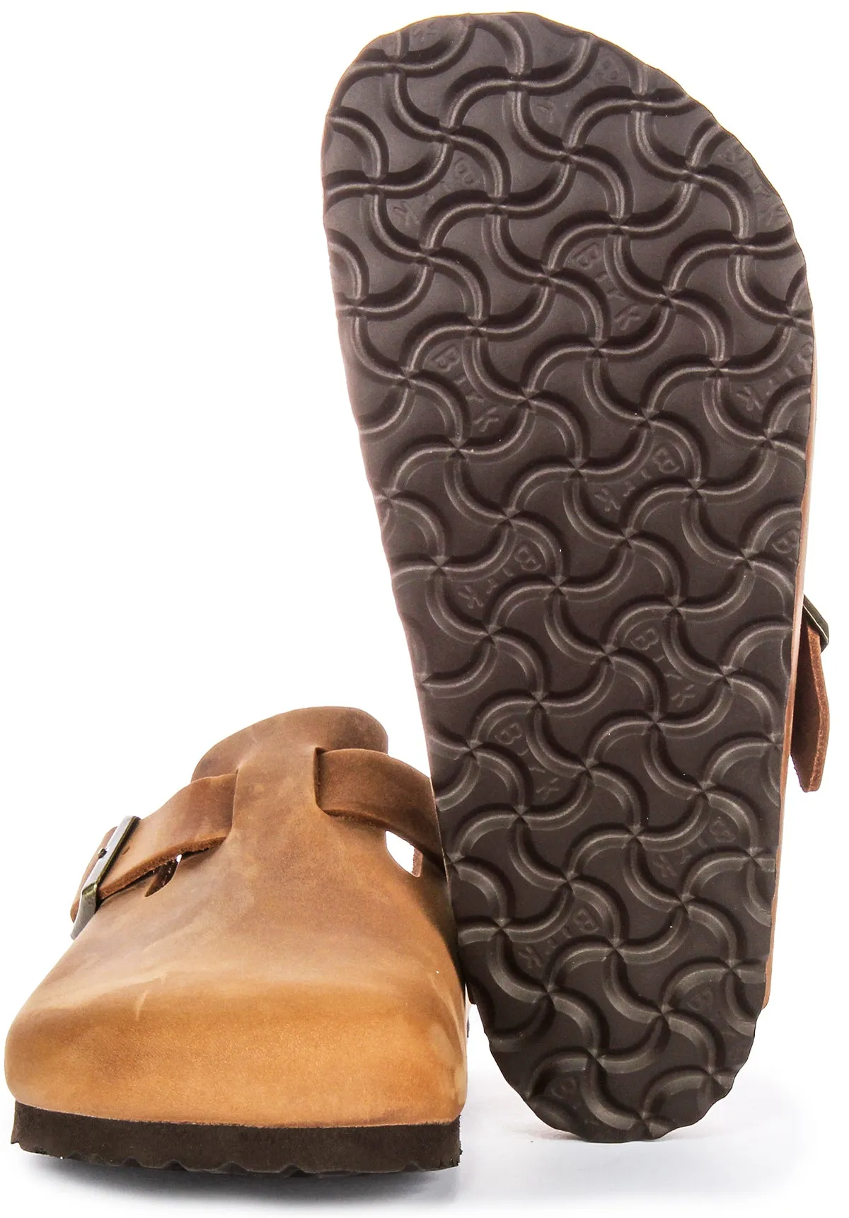 Birkenstock Boston Bs In Cognac | Regular Fit Shoes Birkenstock