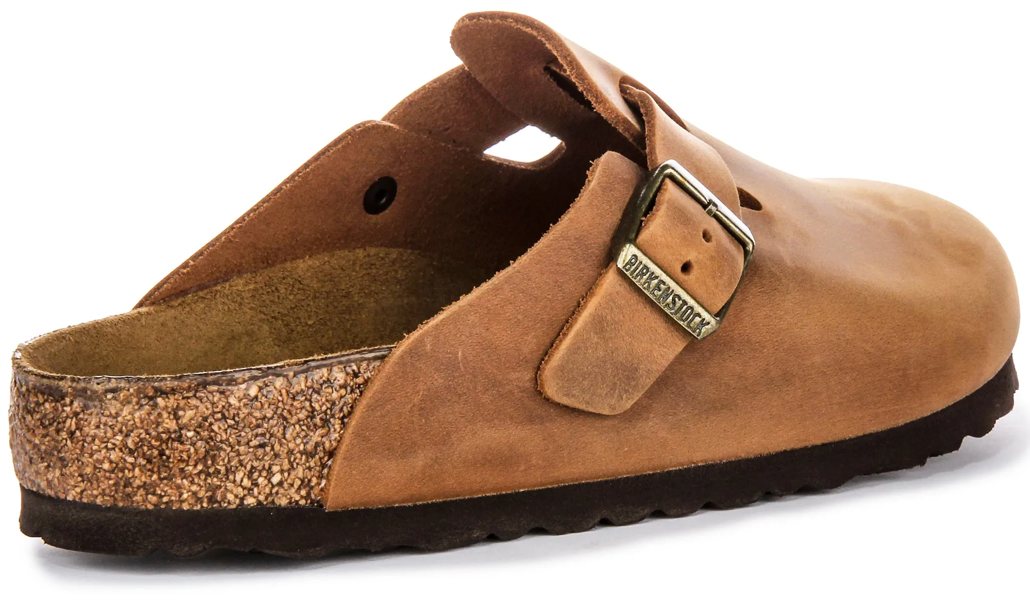 Birkenstock Boston Bs In Cognac | Regular Fit Shoes Birkenstock