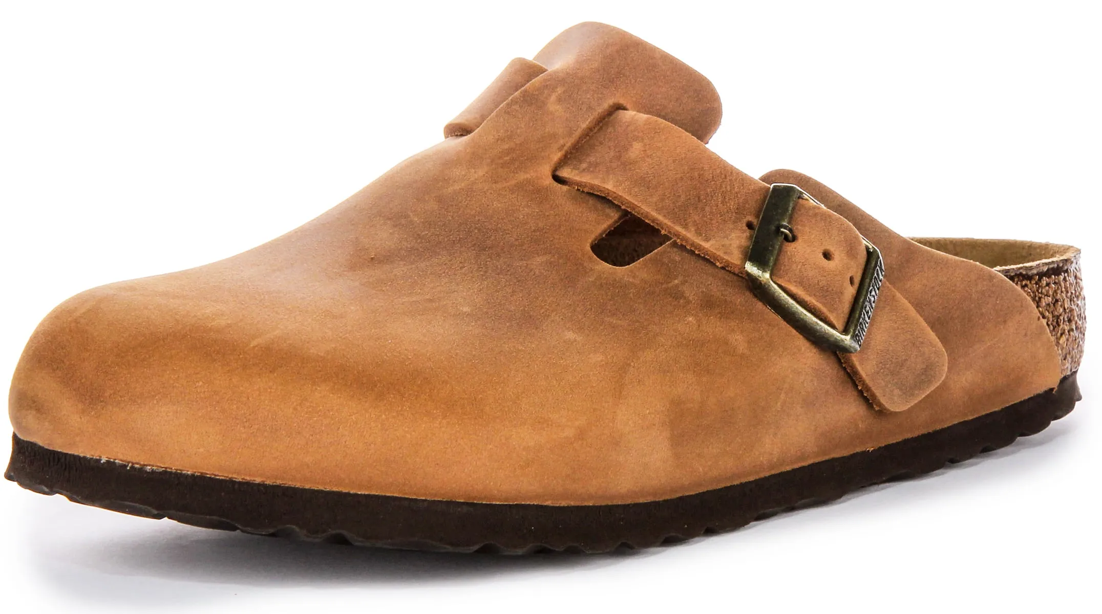 Birkenstock Boston Bs In Cognac | Regular Fit Shoes Birkenstock