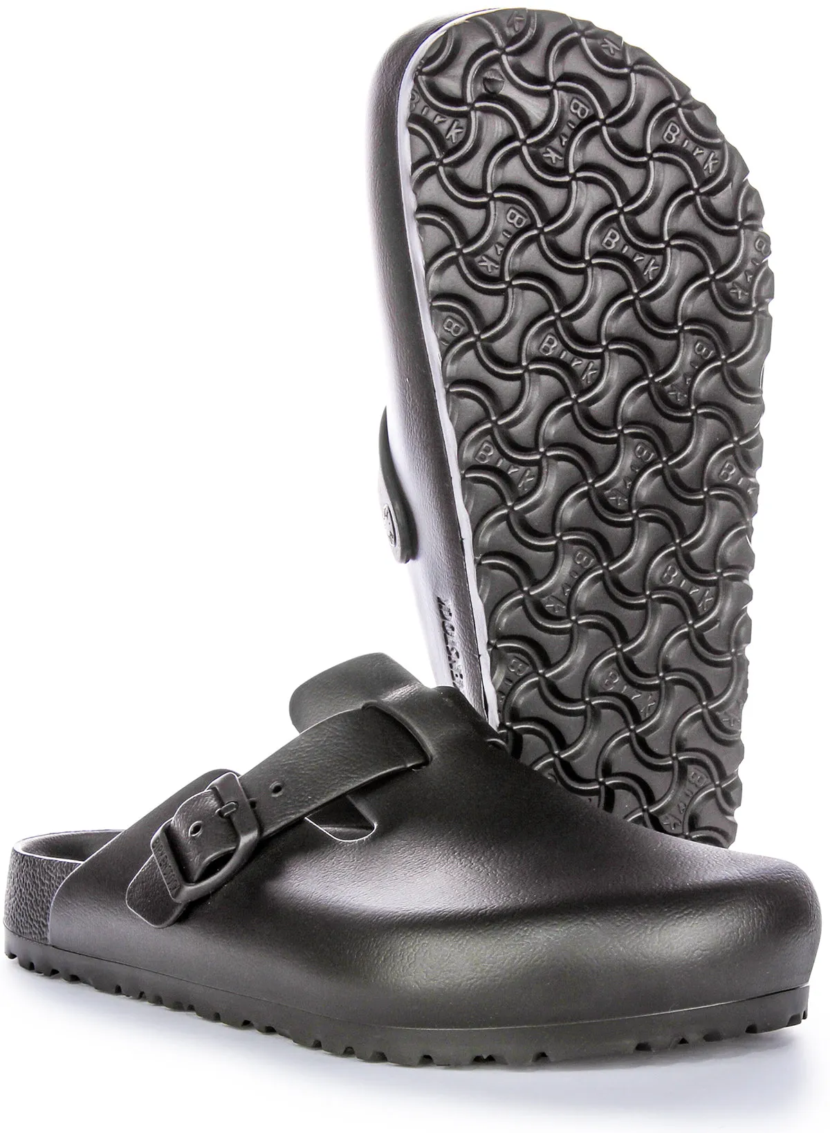 Birkenstock Boston Eva In Black | Regular Fit Shoes Birkenstock