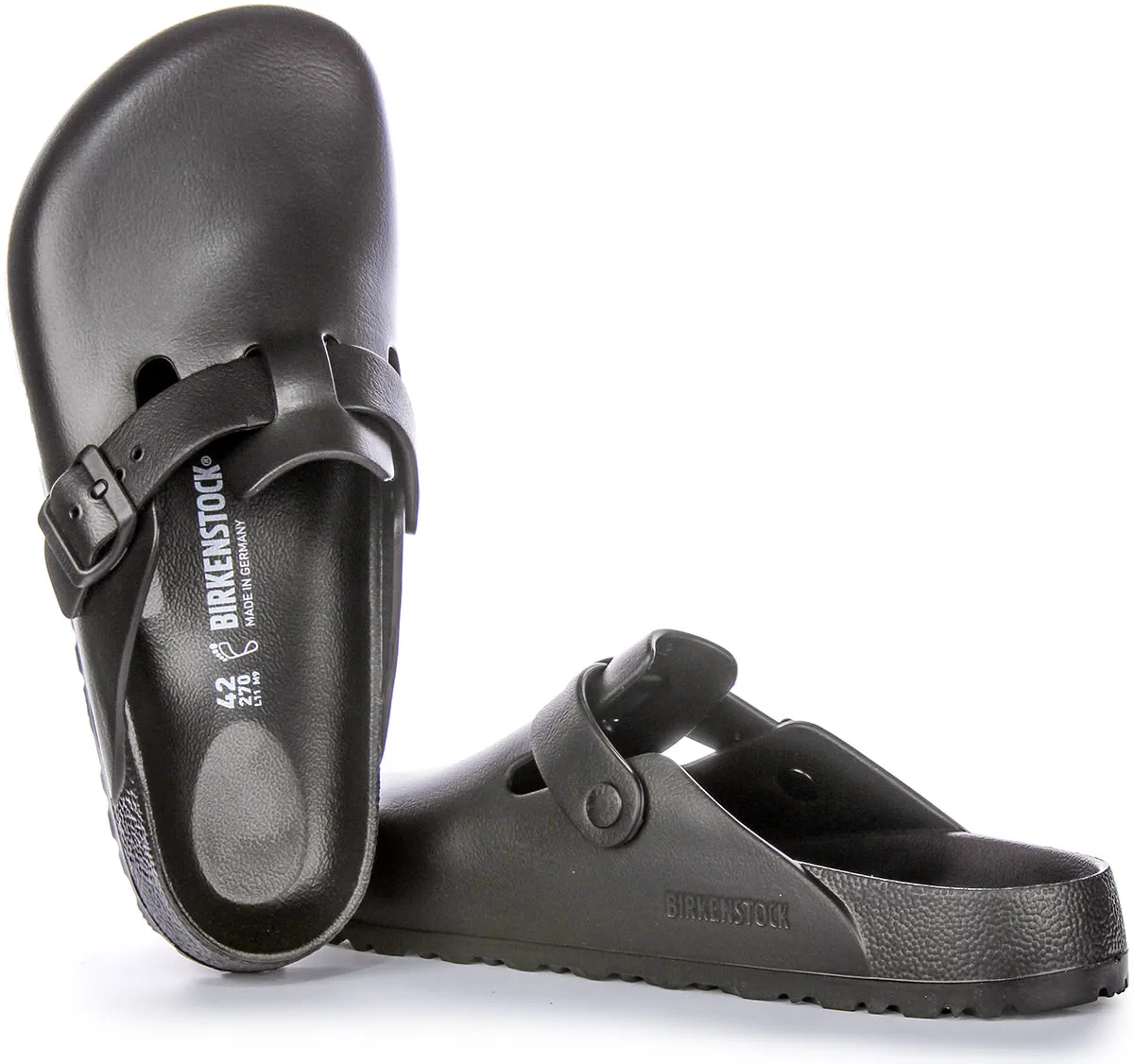 Birkenstock Boston Eva In Black | Regular Fit Shoes Birkenstock