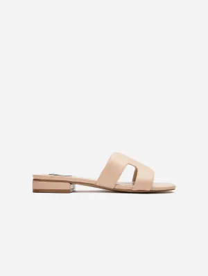 Bok Women's Vegan Leather Slider Sandals | Natural