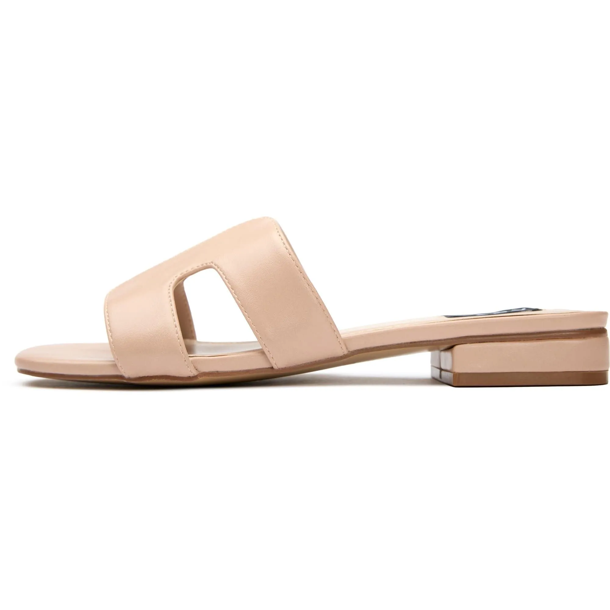 Bok Women's Vegan Leather Slider Sandals | Natural