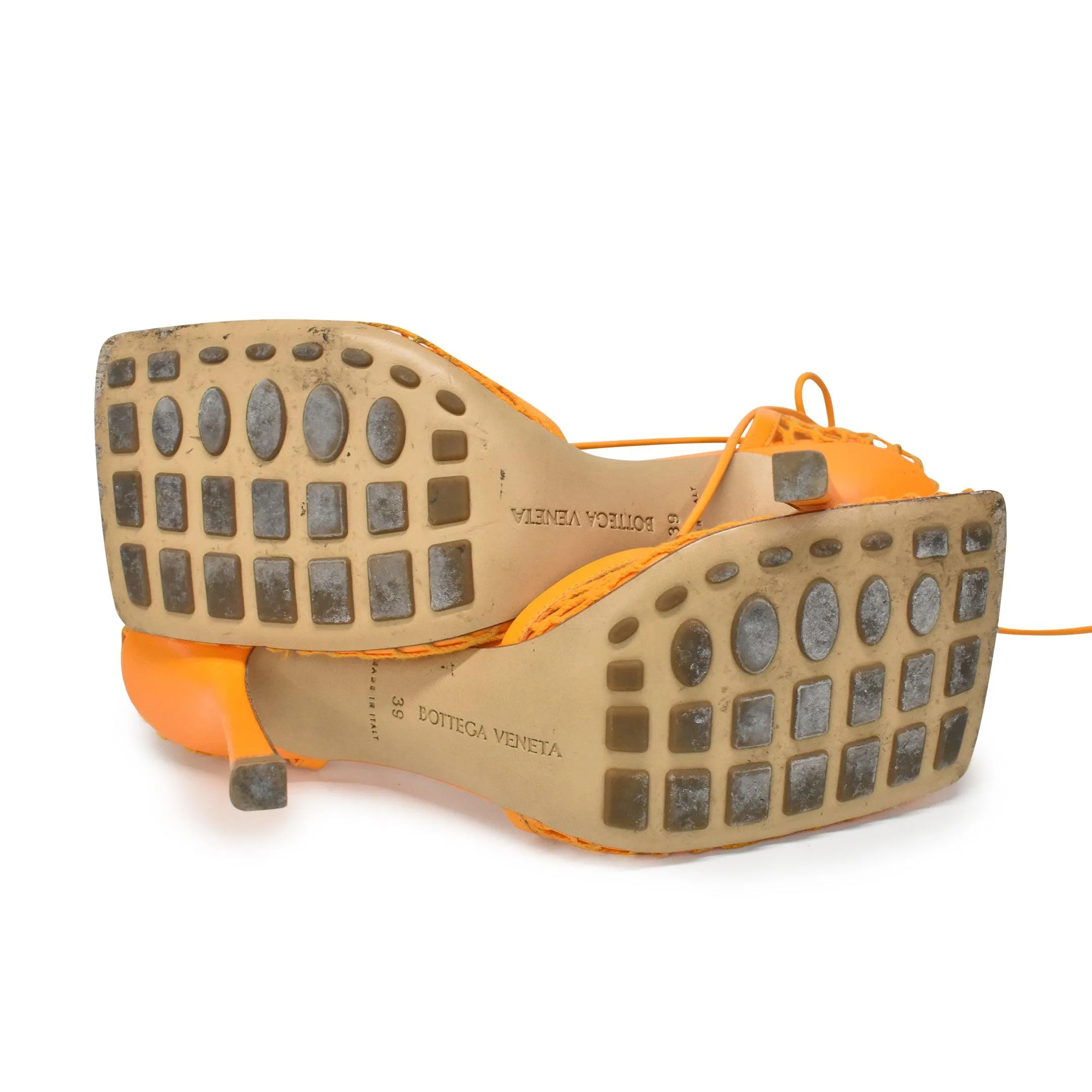 Bottega Veneta 'Stretch Lace-Up' Heels - Women's 39