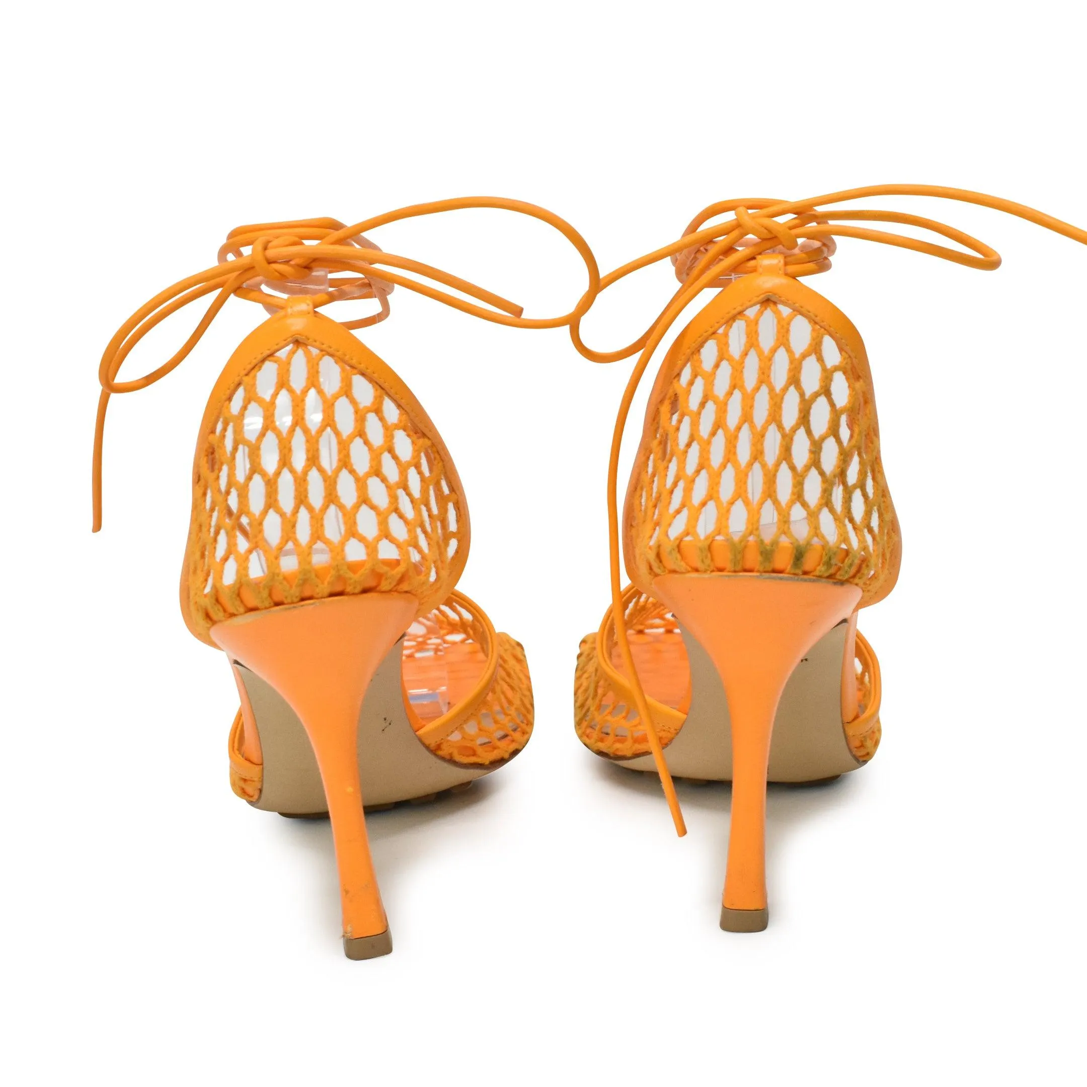 Bottega Veneta 'Stretch Lace-Up' Heels - Women's 39