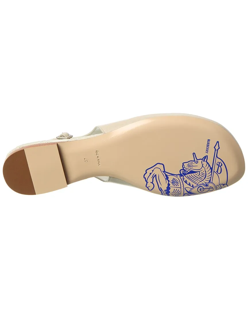 Burberry Baby Leather Slingback Flat