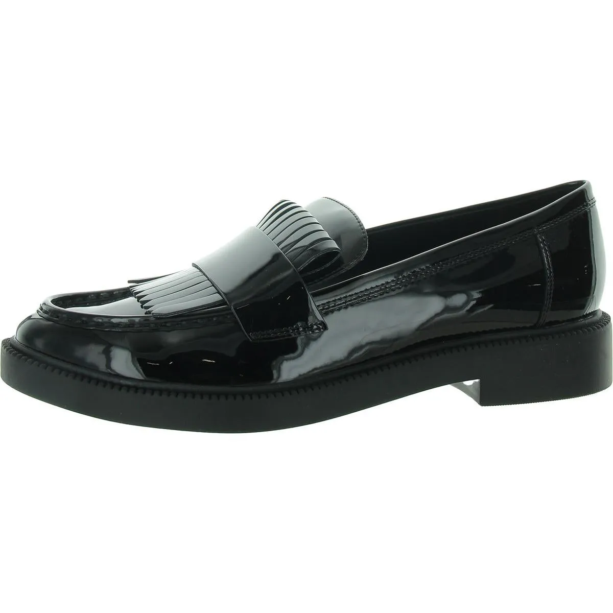 Calixy Womens Faux Leather Two-Tone Loafers
