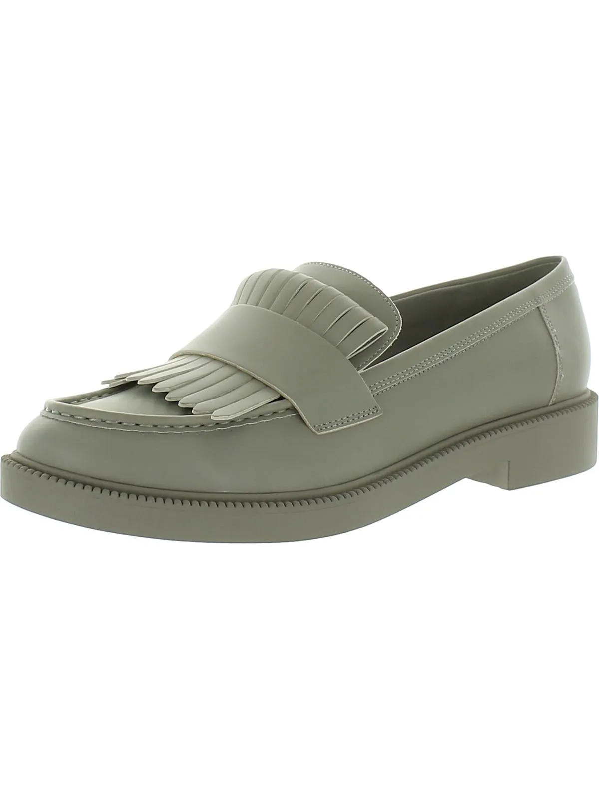 Calixy Womens Faux Leather Two-Tone Loafers