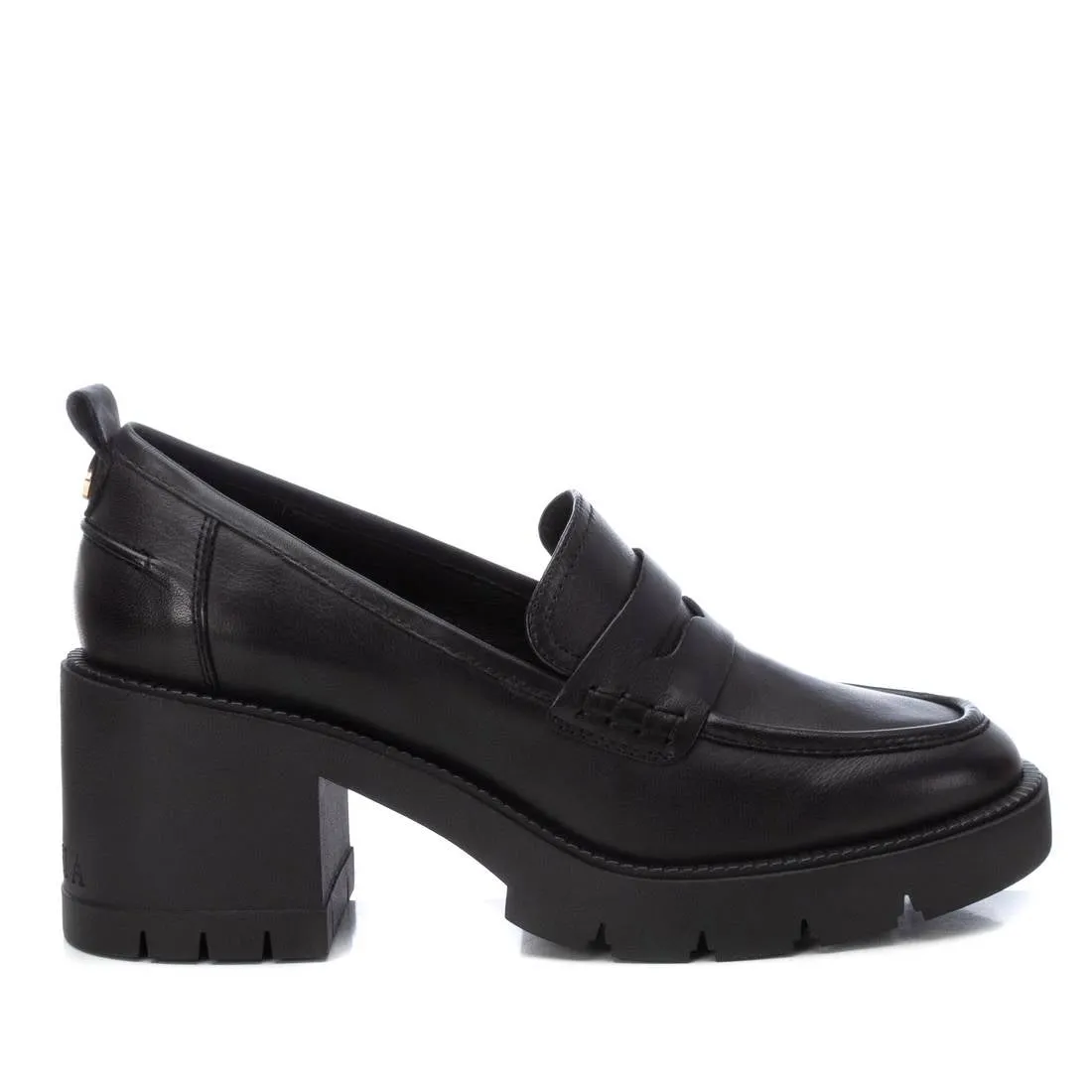 Carmela Leather Collection Women's Heeled Penny Loafers by Xti