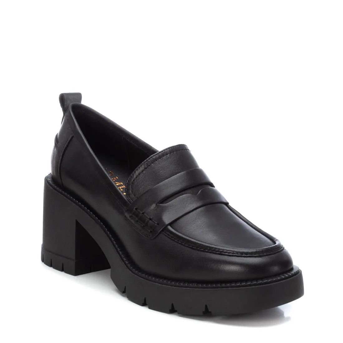 Carmela Leather Collection Women's Heeled Penny Loafers by Xti