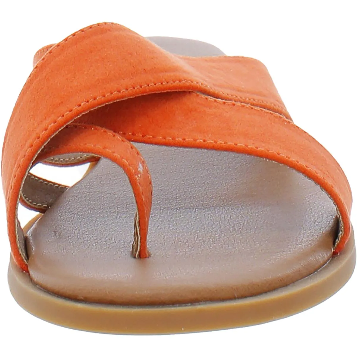 Carolyn Womens Slip On Flat Slide Sandals