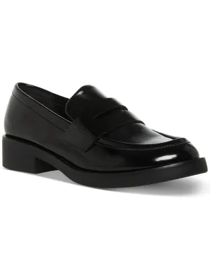 Cecilly Womens Patent Round Toe Loafers